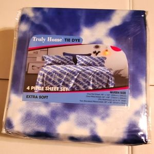 NWT Queen Tie Dye Sheet Set